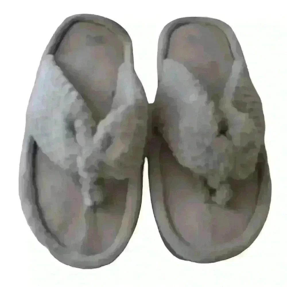 Dena Lives Women's Flip Flop Memory Foam Slippers Size 8